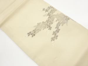  紗 萩模様織出し名古屋帯